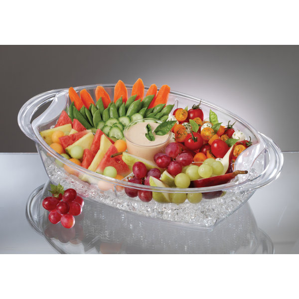 Prodyne Buffet on Ice 4 Compartment Vented Food Tray & Reviews Wayfair